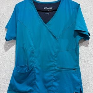 Grey’s Anatomy Women's Teal Short Sleeve Top